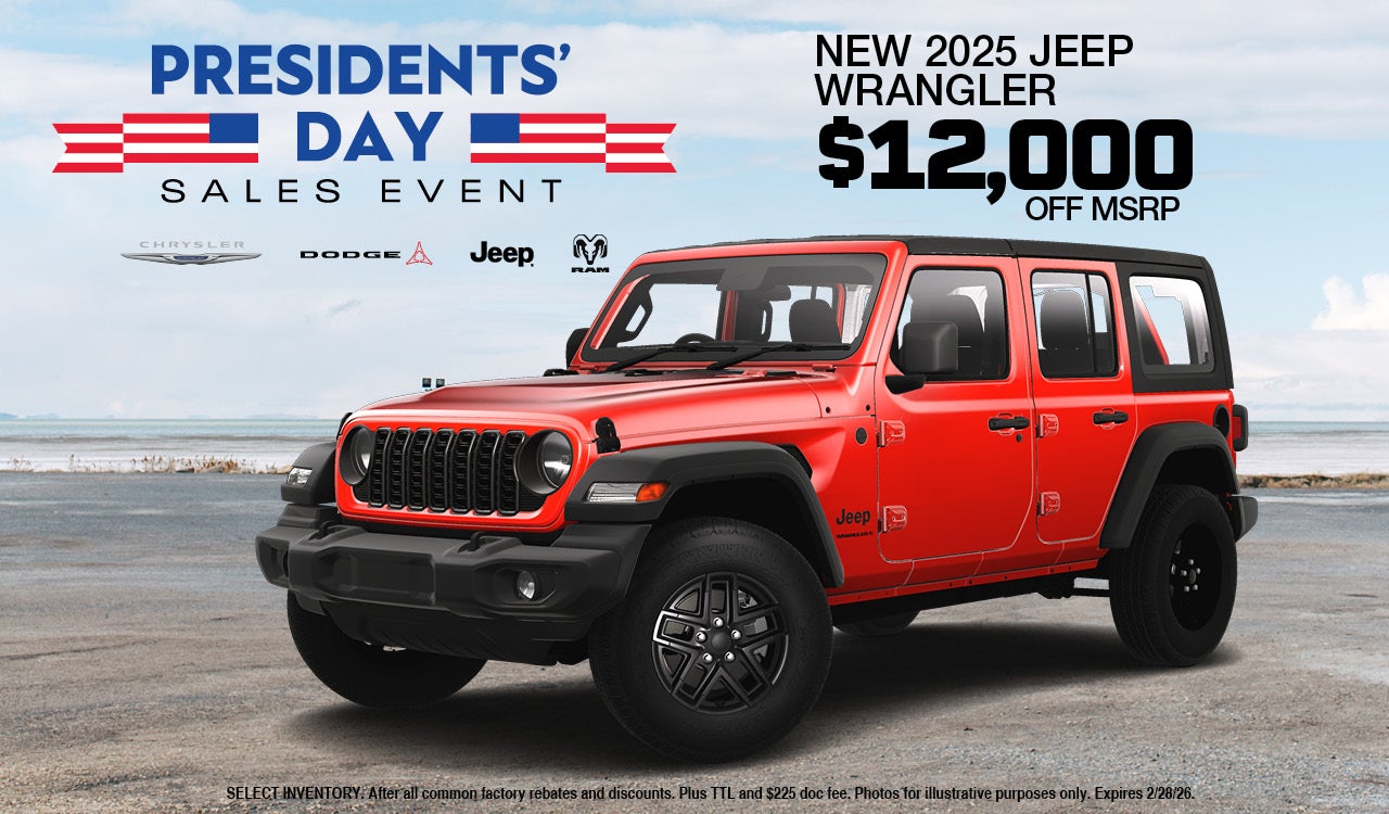 $12,000 OFF New 2025 JEEP WRANGLER