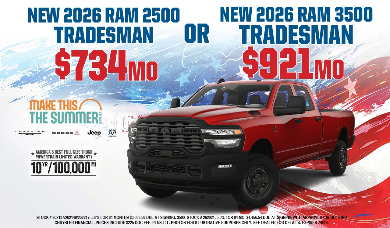 New 2026 RAM 2500 TRADESMAN or New 2026 RAM 3500 TRADESMAN