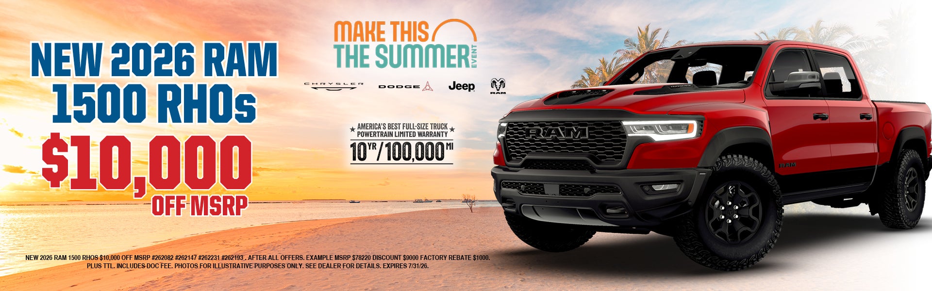 New 2026 RAM 1500 RHOs
