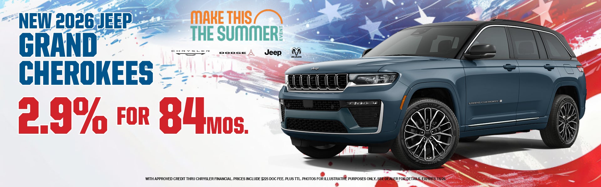 New 2026 Jeep Grand Cherokees 2.9% for 84 months