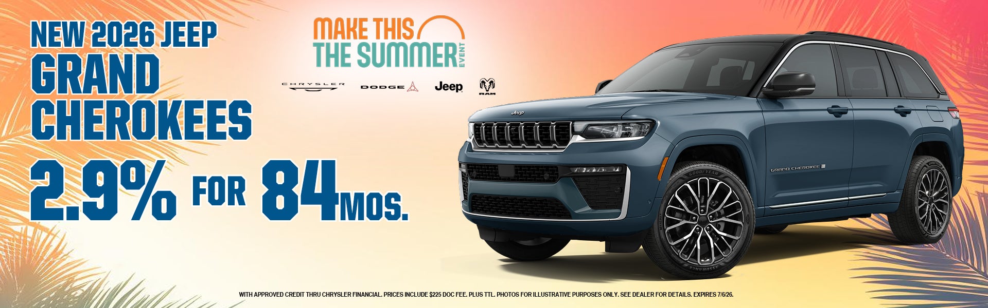 New 2026 Jeep Grand Cherokees 2.9% for 84 months